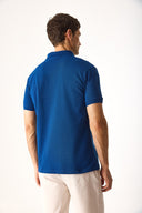 Erkek Martin Slim Fit Polo Yakalı Pike Tişört - Lacivert