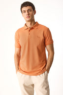 Erkek Martin Slim Fit Polo Yakalı Pike Tişört - Şeftali