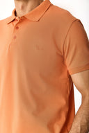 Erkek Martin Slim Fit Polo Yakalı Pike Tişört - Şeftali