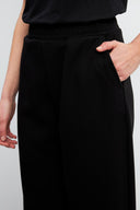 Kadın Mary Regular Fit Paçası Detaylı Yumuşak Dokulu Jogging Pantolon (CUPRO) - Siyah