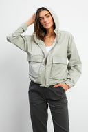 Kadın Meggy Kapüşonlu Rüzgarlık Ceket - Ada Çayı