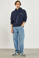 Erkek Mindset Baskılı Sweatshirt - Lacivert