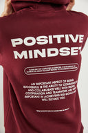 Erkek Mindset Baskılı Sweatshirt - Bordo