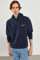 Erkek Mindset Baskılı Sweatshirt - Lacivert