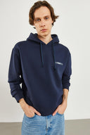 Erkek Mindset Baskılı Sweatshirt - Lacivert
