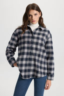 Kadın Naomi Ekose Gömlek - Lacivert