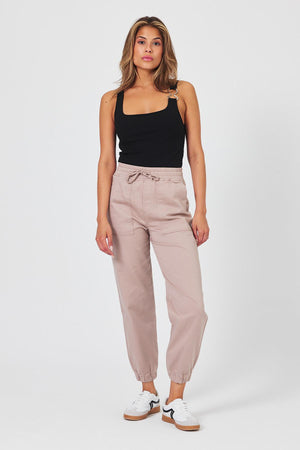 Kadın Nenya Şalvar Jogger Pantolon - Kum