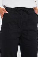 Kadın Nenya Şalvar Jogger Pantolon - Siyah