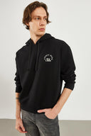 Erkek New Look Baskılı Sweatshirt - Siyah