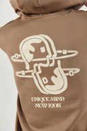 Erkek New Look Baskılı Sweatshirt - Vizon