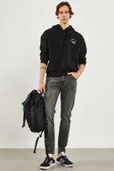 Erkek New Look Baskılı Sweatshirt - Siyah