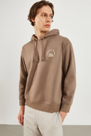 Erkek New Look Baskılı Sweatshirt - Vizon
