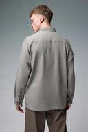 Erkek Nicolas Regular Fit Gabardin Gömlek - Haki