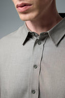 Erkek Nicolas Regular Fit Gabardin Gömlek - Haki