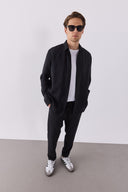 Erkek Nicolas Yumuşak Dokulu Regular Fit Gömlek (CUPRO) - Siyah