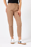 Kadın Norah Beli Lastikli Renkli Jean Pantolon - Taba