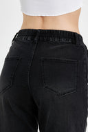 Kadın Norah Black Beli Lastikli Jean Pantolon (TENCEL)™ - Black