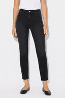 Kadın Norah Black Beli Lastikli Lyocell Jean Pantolon-Black