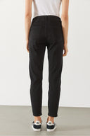 Kadın Norah Carbon Black Beli Lastikli Jean Pantolon-Carbon Black