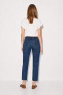 Norah Dark Blue Beli Lastikli Lyocell Jean Pantolon-Dark Blue