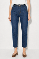 Norah Dark Blue Beli Lastikli Lyocell Jean Pantolon-Dark Blue