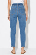 Norah Dark Blue Beli Lastikli Lyocell Jean Pantolon-Dark Blue