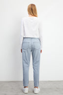 Kadın Norah Grey Beli Lastikli Jean Pantolon - Grey