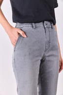 Kadın Norah Grey Beli Lastikli Jean Pantolon - Grey