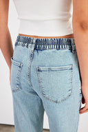 Kadın Norah Ice Blue Beli Lastikli Jean Pantolon - Ice Blue