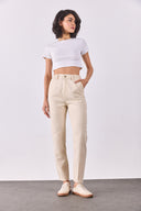 Kadın Norah Off White Beli Lastikli Jean Pantolon Lyocell (Tencel™) - Off White