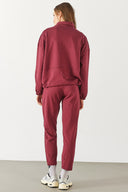 Kadın Norah Rahat Kesim Eşofman Altı - Mürdüm