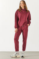 Kadın Norah Rahat Kesim Eşofman Altı - Mürdüm