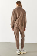 Kadın Norah Rahat Kesim Eşofman Altı - Vizon