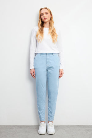 Kadın Norah Sky Blue Beli Lastikli Jean Pantolon - Sky Blue