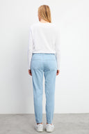Kadın Norah Sky Blue Beli Lastikli Jean Pantolon - Sky Blue