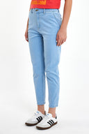 Kadın Norah Sky Blue Beli Lastikli Jean Pantolon - Sky Blue