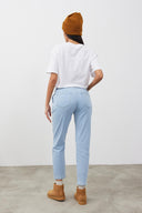 Kadın Norah Sky Blue Beli Lastikli Jean Pantolon - Sky Blue