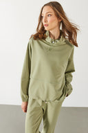 Kadın Norah Yakası Detaylı Regular Fit Sweatshirt - Ada Çayı