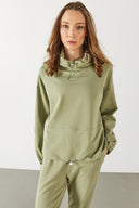 Kadın Norah Yakası Detaylı Regular Fit Sweatshirt - Ada Çayı