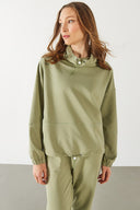 Kadın Norah Yakası Detaylı Regular Fit Sweatshirt - Ada Çayı