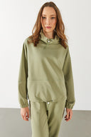Kadın Norah Yakası Detaylı Regular Fit Sweatshirt - Ada Çayı