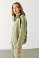 Kadın Norah Yakası Detaylı Regular Fit Sweatshirt - Ada Çayı