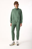 Kadın Norah Yakası Detaylı Regular Fit Sweatshirt - Göl Yeşili