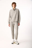 Kadın Norah Yakası Detaylı Regular Fit Sweatshirt - Gri