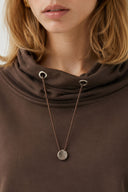 Norah Yakası Detaylı Regular Fit Sweatshirt-Kahverengi
