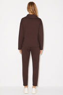 Norah Yakası Detaylı Regular Fit Sweatshirt-Kahverengi