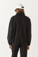 Kadın Norah Yakası Detaylı Regular Fit Sweatshirt - Siyah