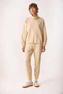 Kadın Norah Yakası Detaylı Regular Fit Sweatshirt - Taş