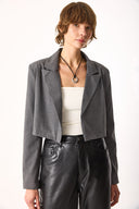 Kadın Oversize Blazer Ceket - Koyu Gri