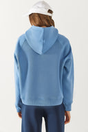 Kadın Pasific Baskılı Sweatshirt - Mavi